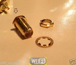 1 X Sma Female Bulkhead Solder Panel Mount Straight Rf Connector Adapter One Usa. Fixed Price $7.03.