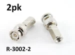 2-PACK Of RG58 Bnc Twist Connectors, Cablesonline R-3002-2. Fixed Price $8.95.