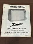 Vintage 1961 Zenith Television Chassis 16F27 Tube Tv Repair Service MANUAL-17G28. Fixed Price $22.99.