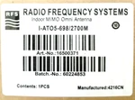 Rfs I-ATO5-698/2700M Radio Frequency Systems Indoor Mimo Omni Antenna. Fixed Price $90.00.