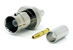 2PCS Rf Connector Bnc Female Crimp Delrin Insulation Nickel Plated LMR200. Fixed Price $9.70.