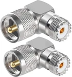2PCS Uhf PL259 Right Angle 90 Degree Coax Adapter, SO239 To Female. Fixed Price $16.93.