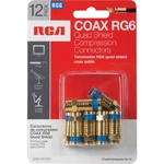 Rca Quad Shield Coax Connector Kit (12-PIECE) VHC14512R. Fixed Price $21.43.
