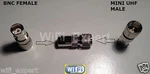 1 X Bnc Female Mini Uhf Straight Rf Connector Adapter Converter Usa. Fixed Price $5.74.