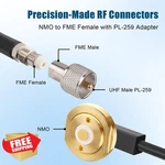 Xrds-rf 18FT Nmo To Fme Female RG58 Coax Cable PL-259 Adapter Mobile Radio. Fixed Price $40.99.