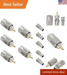 Pack PL-259 Uhf Male Solder Connectors For Coaxial Cable Rugged & Reliable. Fixed Price $28.49.