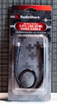 New Sealed 1' Coax Cable RG-6/U 75-OHM *radioshack 1500020*. Fixed Price $5.50.