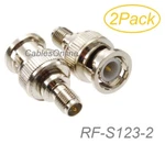 2-PACK Rp-sma Female Jack To Bnc Plug Adapters, Cablesonline RF-S123-2. Fixed Price $9.98.