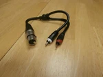 Philmore 44-160 Xlr Female 3 Pin Jack 2 Rca Plugs Stereo Mic Adaptor 1FT. Fixed Price $12.95.
