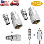 2X PL259 Uhf Male Solder Coax Connectors For RG8/RG8U/RG58/LMR240/BELDEN 9913. Fixed Price $7.89.