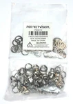 Bag 100 F-81 Hex Nuts & Washers 3/8" Coax Barrel Splice Chassis Connectors RG6. Fixed Price $14.40.