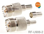 2-PACK Uhf SO239 Female Crimp Connector For RG58 RG142 LMR195 LMR200 Cable. Fixed Price $8.99.