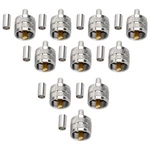 10PCS Uhf Male PL259 Connector Crimp For LMR195 RG58 RG142 Cable/coax. Fixed Price $19.24.