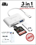 Veeloon 3-IN-1 Usb-c Sd/tf Card Reader Otg Adapter, 5GBPS High-speed,plug & Play. Fixed Price $6.49.