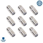 10 Pack Silver Coaxial F-type Connectors For Tv, Satellite & Internet. Fixed Price $12.99.