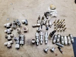 Lot Of Rf Coaxial Bnc 50 Ohm Uhf Plugs Couplers Connectors Adapters, Amphenol. Fixed Price $59.95.