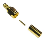 132195 Connector Sma Pl 0HZ 12.4GHZ 50OHM Crimp St Cable Mount Gold. Fixed Price $5.99.