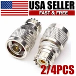 N-type Plug SO-239 Uhf Female Jack Rf Adapter Barrel Connector 2/4PCS. Fixed Price $12.99.