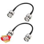 Uxcell Bnc Male To Coaxial Cable 4" RG174 Cctv Dvr Camera 2PCS. Fixed Price $20.00.