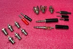 Vintage Stereo Phono Plug/jacks Red/black Bnc Female 1/8 Lot. Fixed Price $24.97.