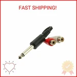 Cablewholesale 1/4 Inch Mono Phono To Dual Rca Adapter, Male. Fixed Price $13.56.