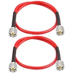 Mookeerf RG8X Jumper 2FT,2 Pack PL259 Cable,cb Coax. Fixed Price $26.70.