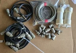 Vintage Ham Cb Radio Installation Lot - Amphenol Connectors Cables Ground Strap. Fixed Price $89.99.