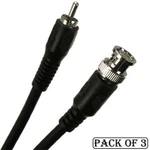 Pcs 3FT Coaxial RG59 Rca Male Bnc Connector Audio Video Av Cable. Fixed Price $16.04.