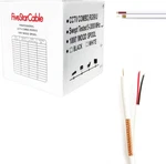 1000 Ft. RG59 Siamese Cctv Combo Coaxial Cable White - 20AWG + 18/2 18AWG P. Fixed Price $189.99.