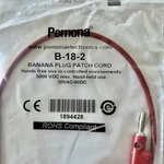 2PCS Pomona B-18-2 Red Banana Plug Patch Cord. Fixed Price $15.90.