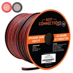 14 Gauge 500' Feet Red Black Bonded 2 Way Speaker Wire Stranded. Fixed Price $64.95.