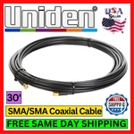 Uniden UNI-153 30FT Sma Male Coaxial Cable 50 Ohm Low Loss Antenna Cb Radio Ext. Fixed Price $28.95.