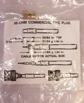 New Amp BNC58PCS Tfcbt 50-OHM Commercial Plug Silver Contact RJ58 Cable. Fixed Price $39.99.