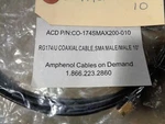 Amphenol Cables On Demand CO-174SMAX200-010 RG174/U Coaxial Cable, Male. Fixed Price $19.00.