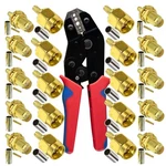 Cable Crimping Tool And 10PCS Female Connectors For RG174 RG3.... Fixed Price $47.66.