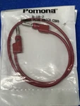 Pomona B-18-2 Red Banana Plug Patch Cord. Fixed Price $9.95.