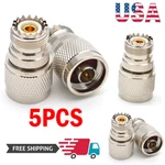 5PC N-type Plug SO-239 Uhf Female Jack Rf Adapter Barrel Connector Usa. Fixed Price $12.09.