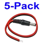 Monoprice Dc Power Pigtail Male Plug (5-PACK). Fixed Price $9.75.