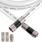 Reliagint RG6 Coaxial Cable White, 75 Ohm With Ft,. Fixed Price $27.05.