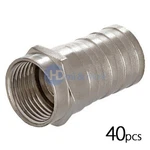 40X F-type Connector Crimp-on RG6 Gold Adapter. Fixed Price $11.99.