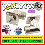 Workman Rac Uhf SO-239 4-HOLE Right Angle Chassis Coax Connector Mount Female. Fixed Price $6.95.