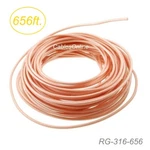 656FT /200M RG316 Bulk 50 Ohm High Temperature Coax Cable, RG-316-656. Fixed Price $249.98.