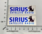 Sirius Satellite Radio Speaker Grill Badges Pair Custom Made Aluminum. Fixed Price $9.95.