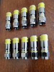 Klein Tools VDV812-606 Universal Compression Connector, RG6/6Q, Male, 10-PACK. Fixed Price $7.49.