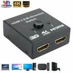 Hdmi 2.0 Hdtv Switcher Splitter Bi-direction Hub Hdcp 2X1 1X2 In Out 4K. Fixed Price $5.99.