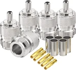 Female Crimp Rf Connector 50 Ohm For RG58 RG142 LMR195 Cable 5PACK. Fixed Price $18.95.