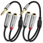 Togconn 2-PACK 1/4 Inch Trs Stereo Splitter Y Adapter, 6.35MM Male .... Fixed Price $15.23.