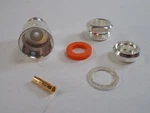 (10) Industries RFN-1024-1 Solder Clamp Cable Jack (f) RG8, 213 Dc To 11GHZ. Fixed Price $75.87.