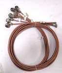Huber & Suhner 60" RG400/U Coax Cable W/ Right Angle Type Sma Conn Lot Of. Fixed Price $68.88.