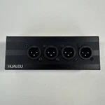 Hualeu 3PIN Xlr 1 Female To SPLITTER,4WAY Adapter. Fixed Price $37.99.